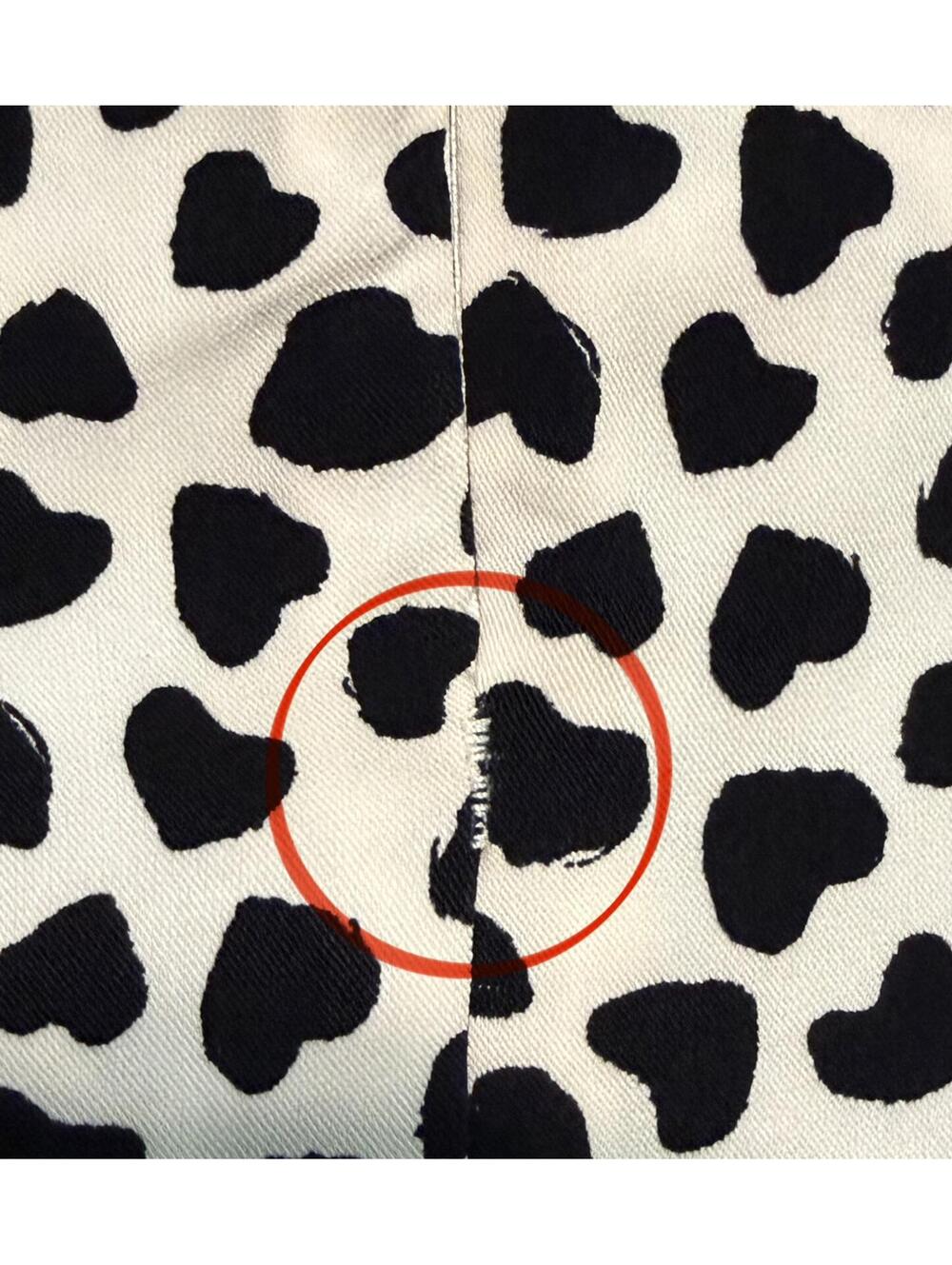 LOFT White Black Heart Print Flounce Swing Mini Dress Long Sleeve, Size XL - Picture 6 of 8